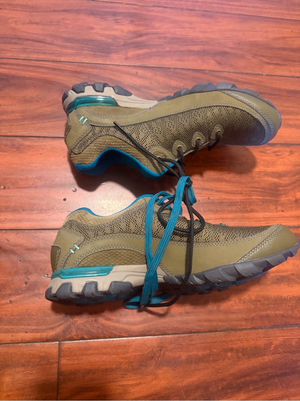 Teva Olive Green and Teal Women's Sneakers - Picture 11 of 12